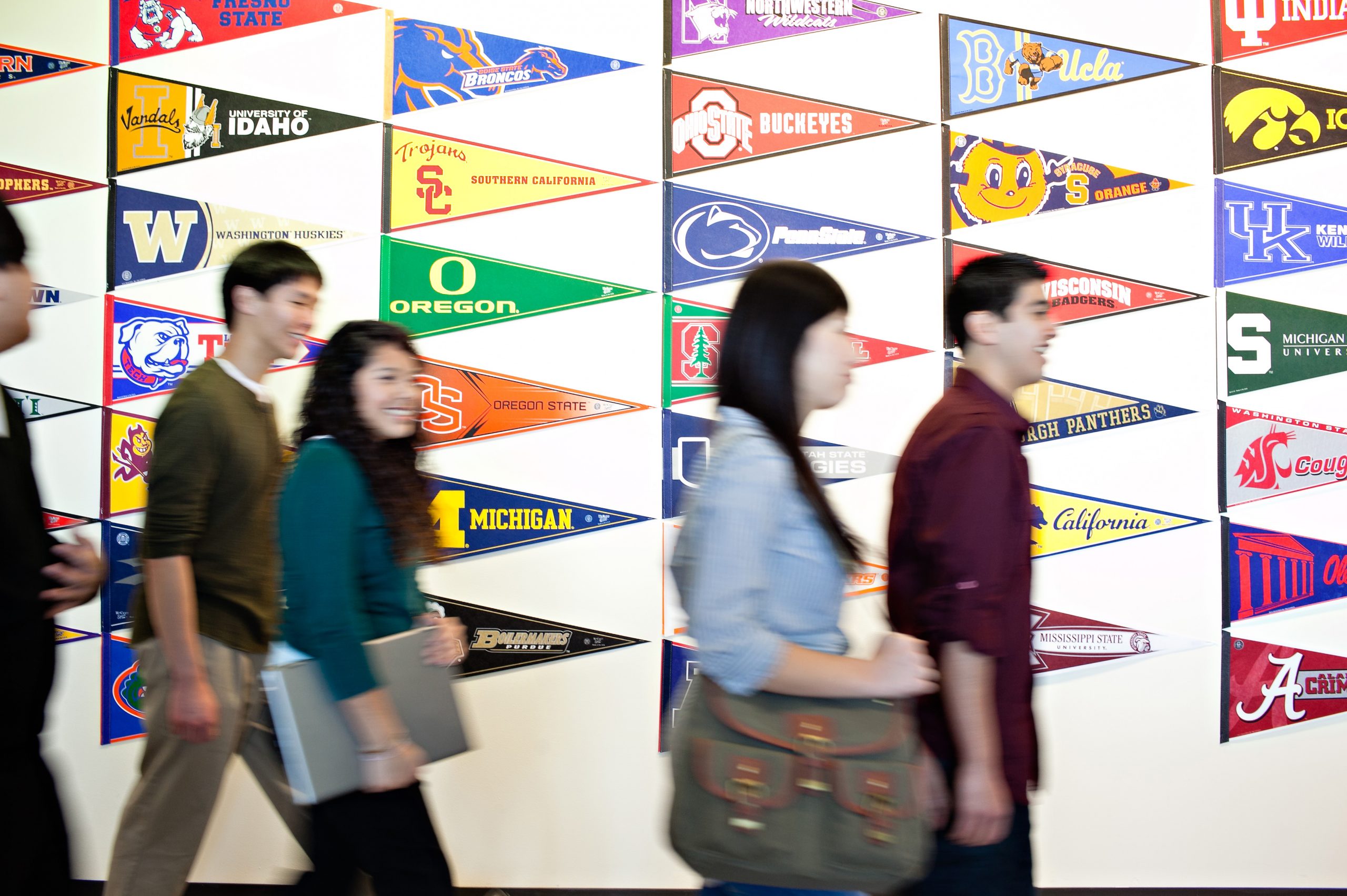 Students walk the halls of the TGR Learning Lab