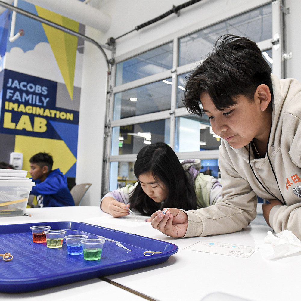 5th grade students at the TGR Learning Lab in Anaheim, CA