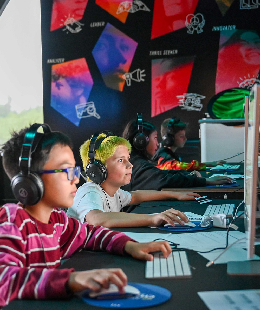 Students Working On The Computer