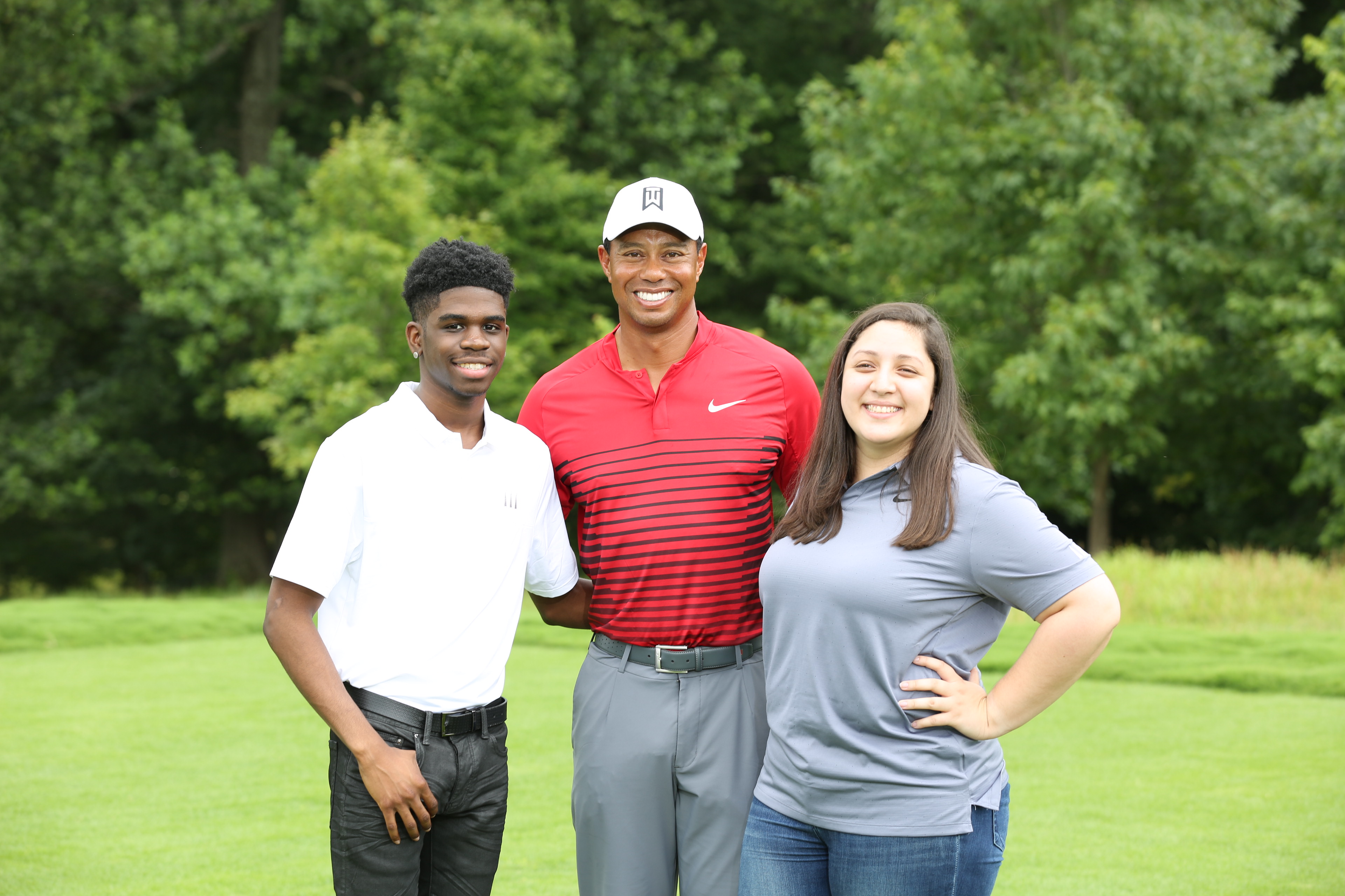arl Woods Scholars with Tiger Woods